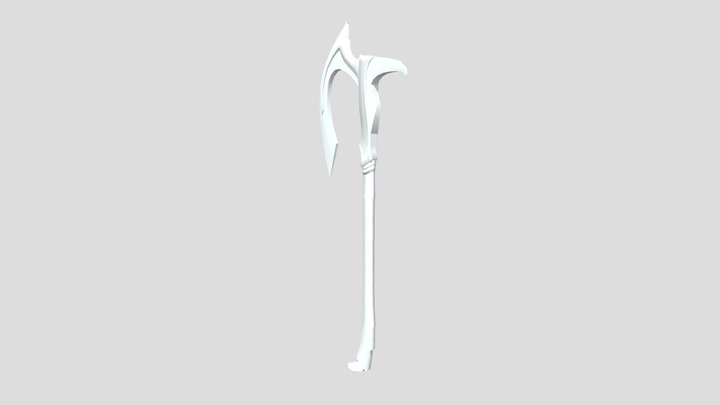 Elvenbattle axe: Read Description for textures. 3D Model