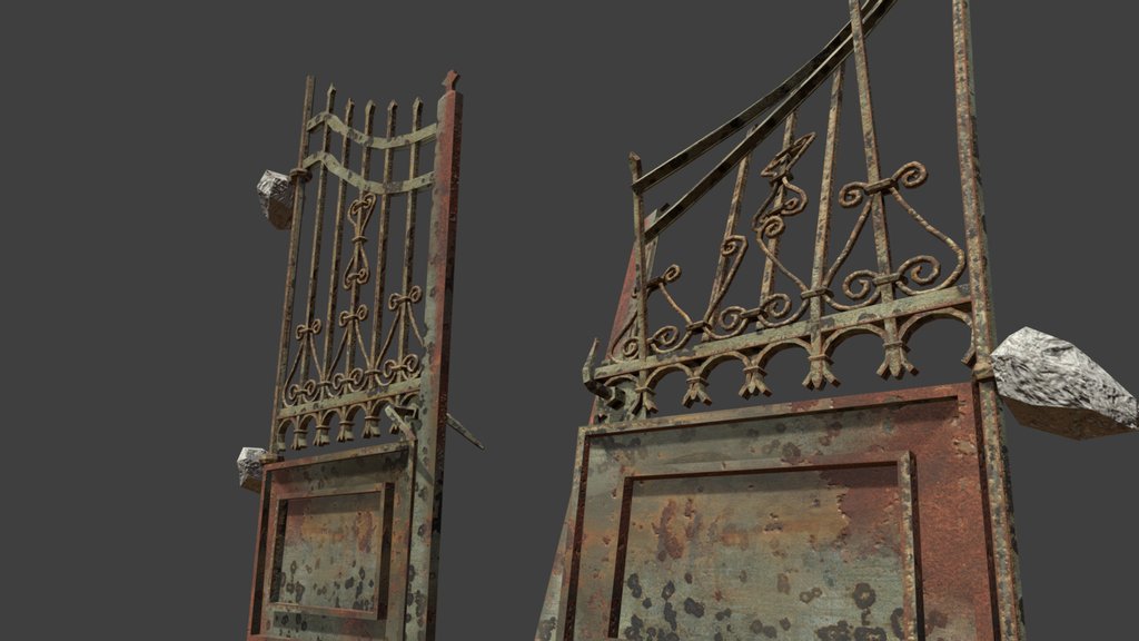 Rusty old gate