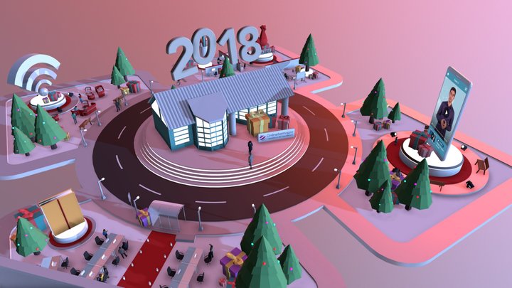 Une excellente année 2018 ! 3D Model