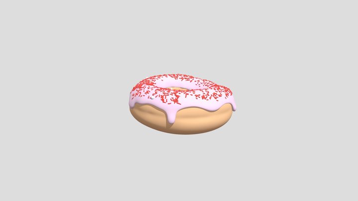 Glazed Donut 3D Model