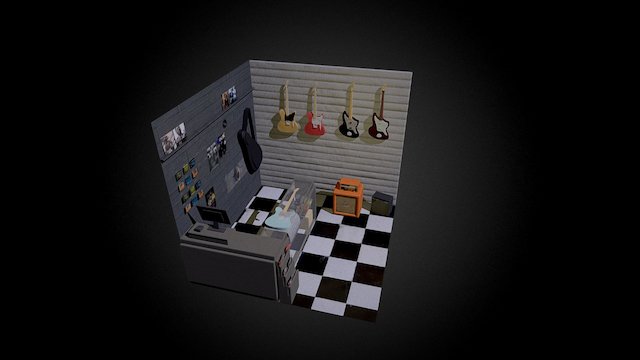 Guitar Shop 3D Model