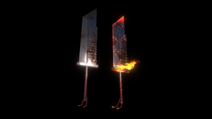 Salamander Buster Sword 3D Model