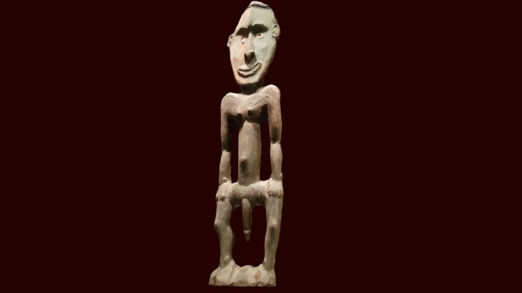 Papua Wood statue