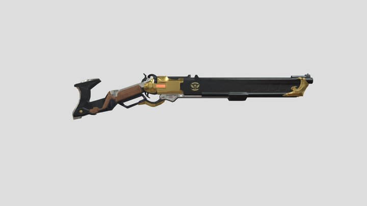 Ashe Shotgun Overwatch 3D Model