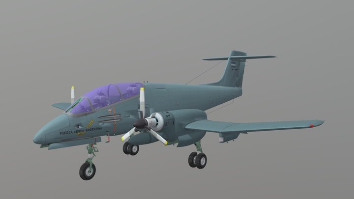 IA 58 PUCARÁ 3D Model
