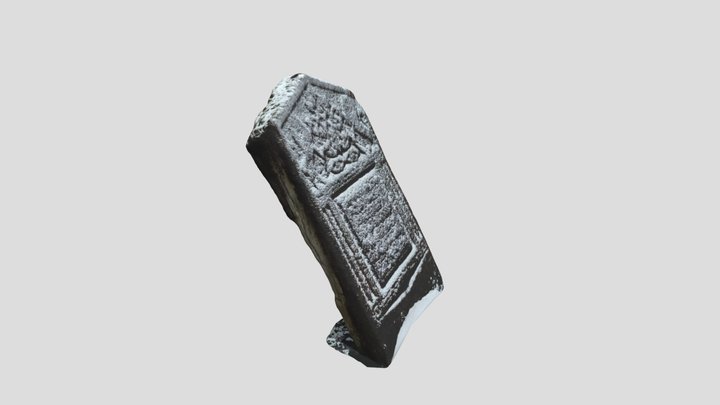 Old matzevah. Ustrzyki Dolne. Poland 3D Model