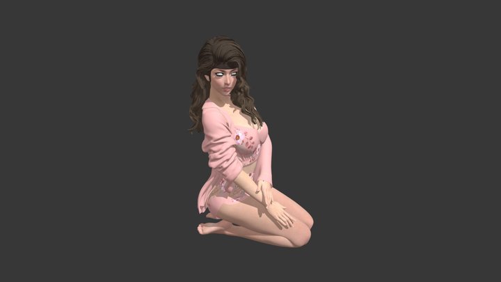 11 BIKINI GIRL 4 3D Model