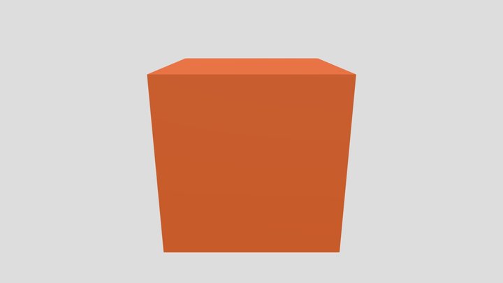 orange cube 3D Model