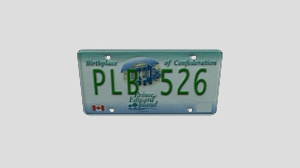 Prince Edouard Island Licence Plate Pl