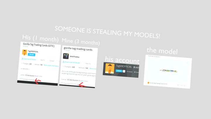 ATTENTION! SOMEONE IS STEALING MY MODELS! – Kostenloses 3D-Modell STL