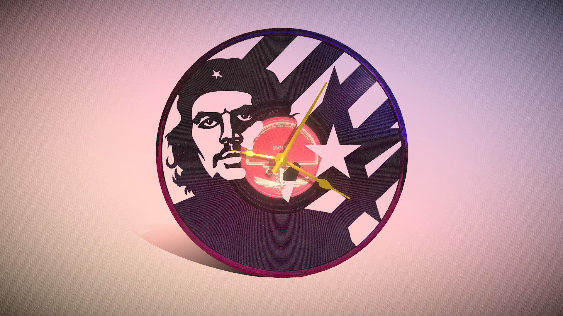 Clock Vinyl Che Guevara