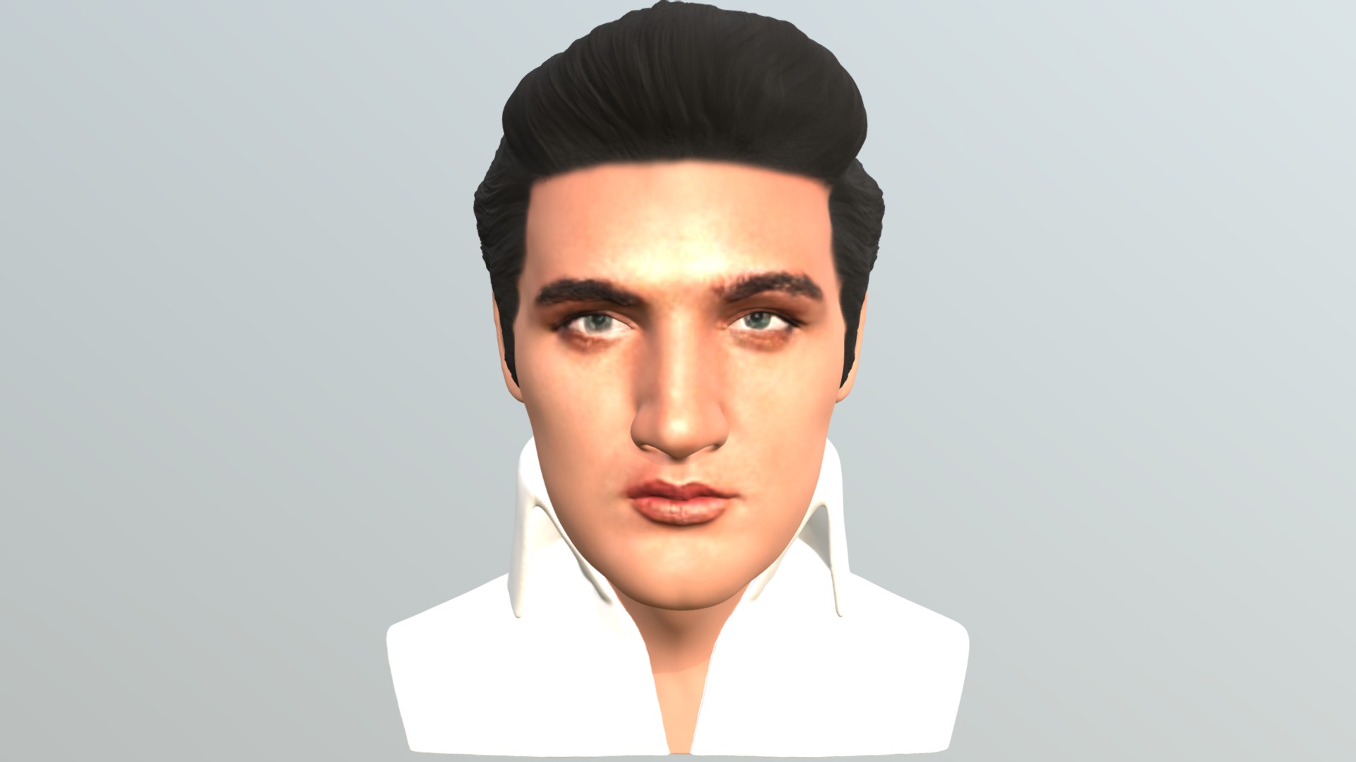 3D model Elvis Presley bust for full color 3D printing