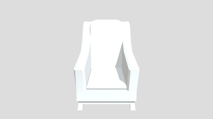 Untextured | Armchair 3D Model