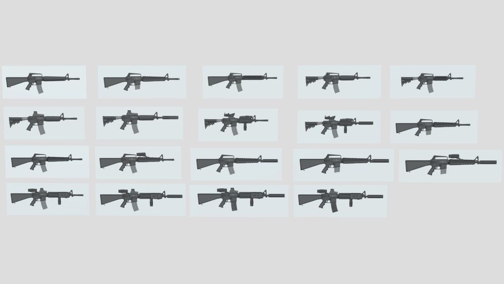 M-16/M-4 design templates