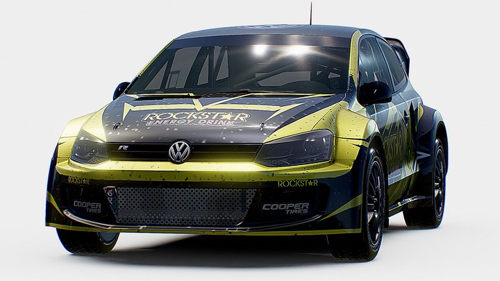 Volkswagen Polo R WRX | www.vecarz.com – Modelo 3D gratuito STL