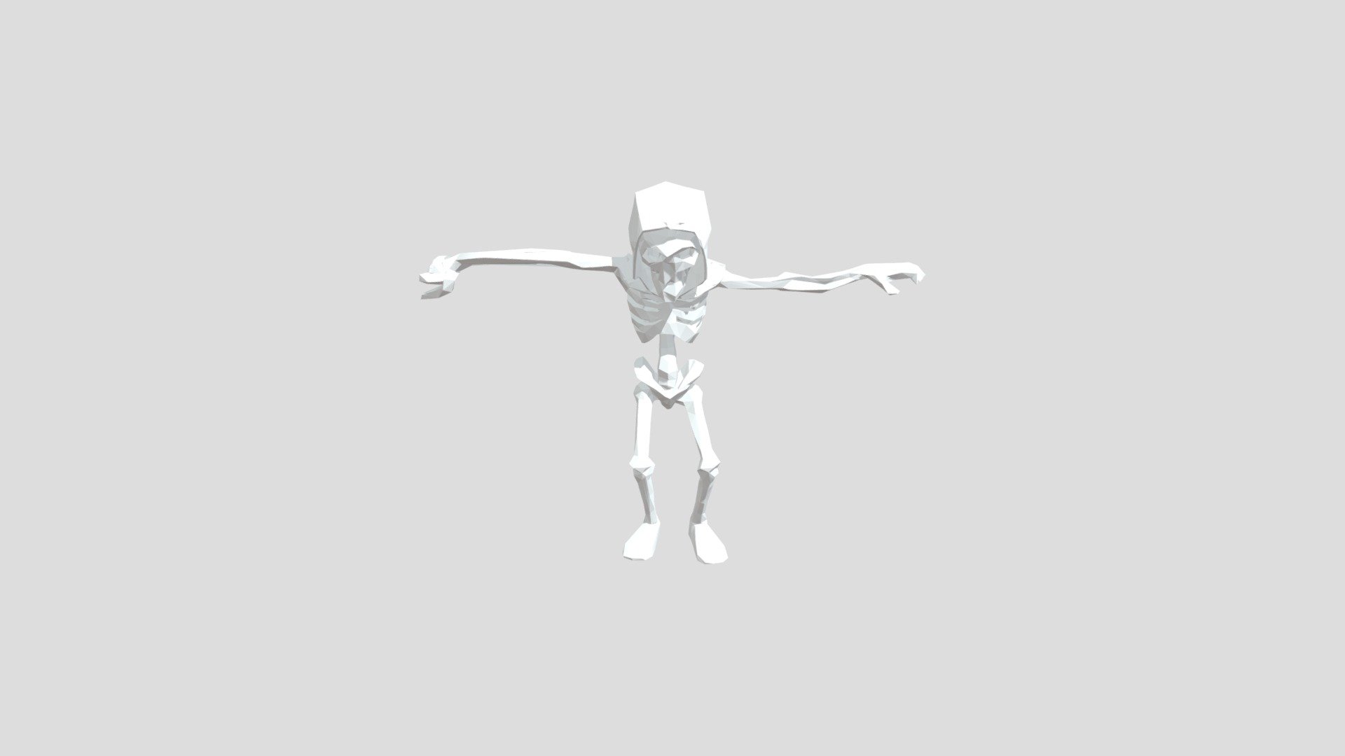 Skeleton low poly - 3D model by santiacosta74 [59ac2ac] - Sketchfab