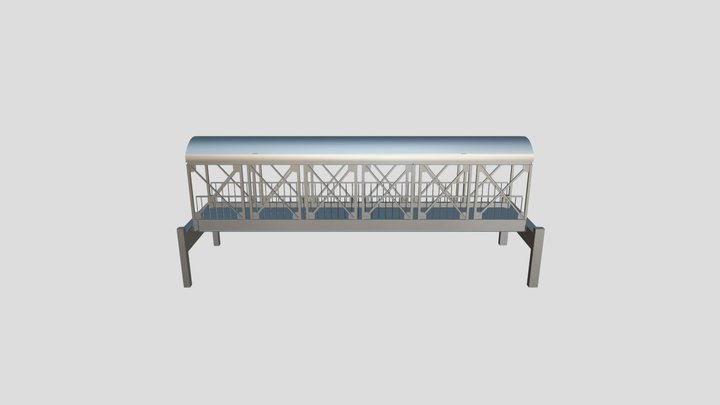 PROJETO ESTRUTURAL PASSARELA 3D Model