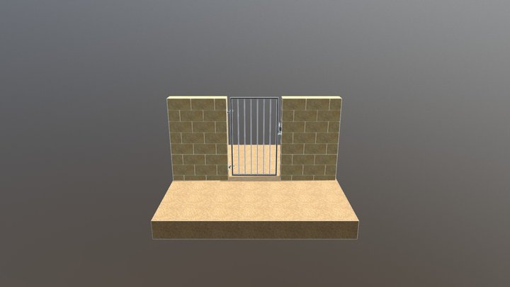 Lobo Pedestrian Gate 3D Model