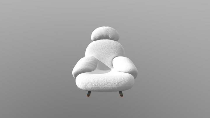 White Chair 3D Model