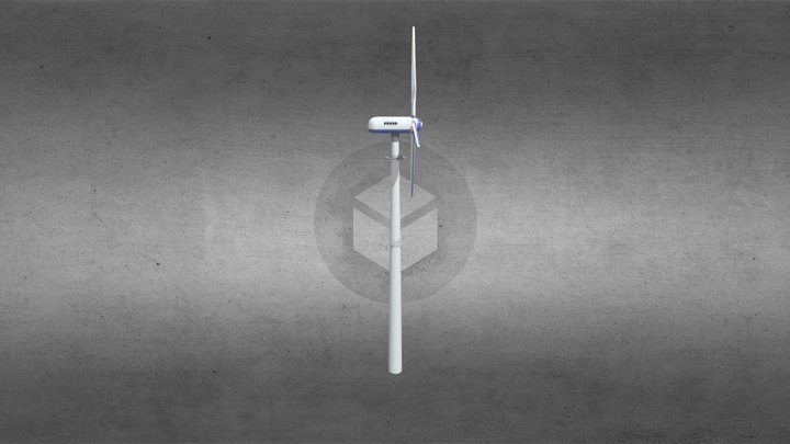 The Assembly of the wind turbine 3D Model