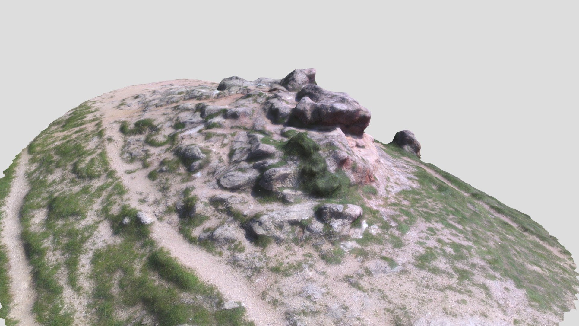Photogrammetry Scanned Limestone Rock Surface 2
