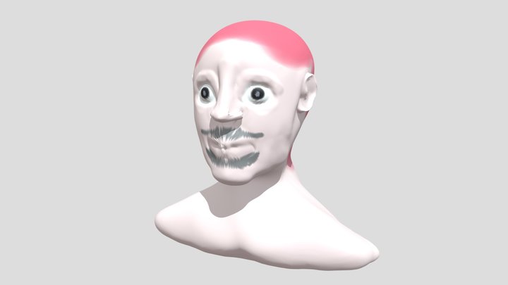 My first sculpt face 3D Model