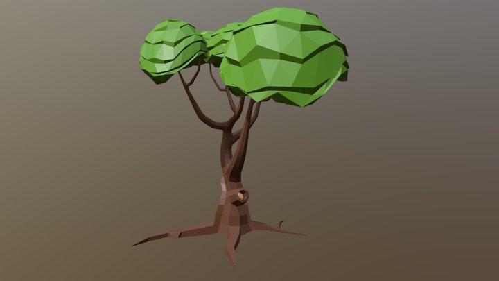 LowPolyTree 3D Model