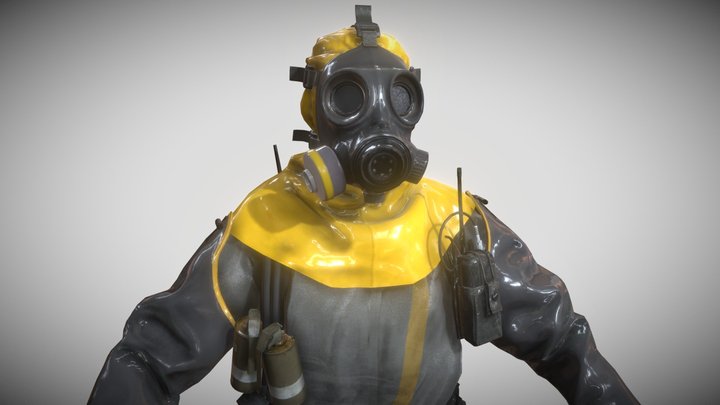 Combine hazmat 3D Model