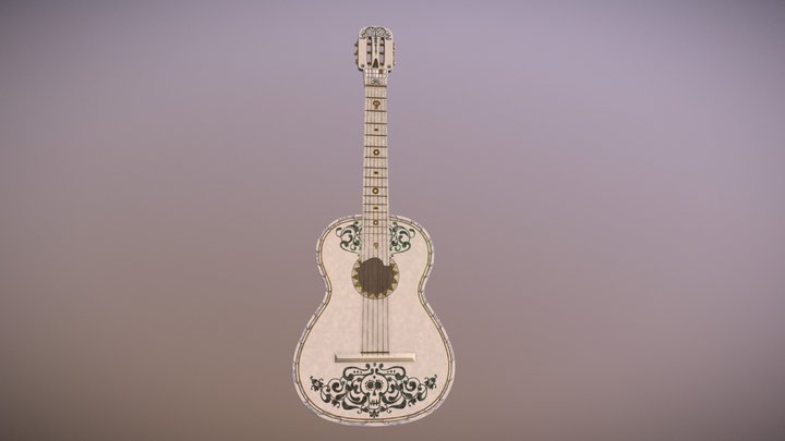 Ernesto de la cruz's Guitar 3D Model