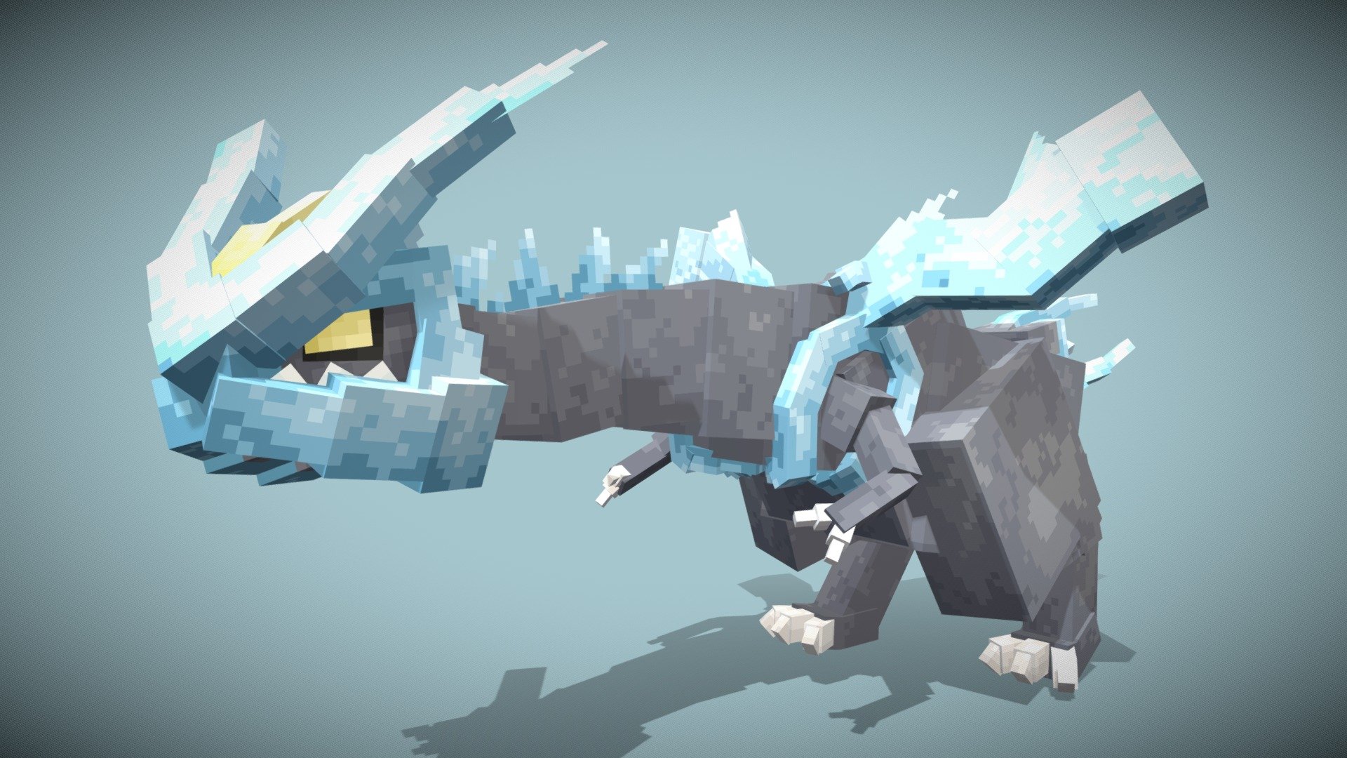 Kyurem - 3D model by Anamora (@Anamoraa) [59b3aee] - Sketchfab