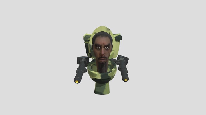 Skibidi Leet Face Rig Animation V1 3D Model