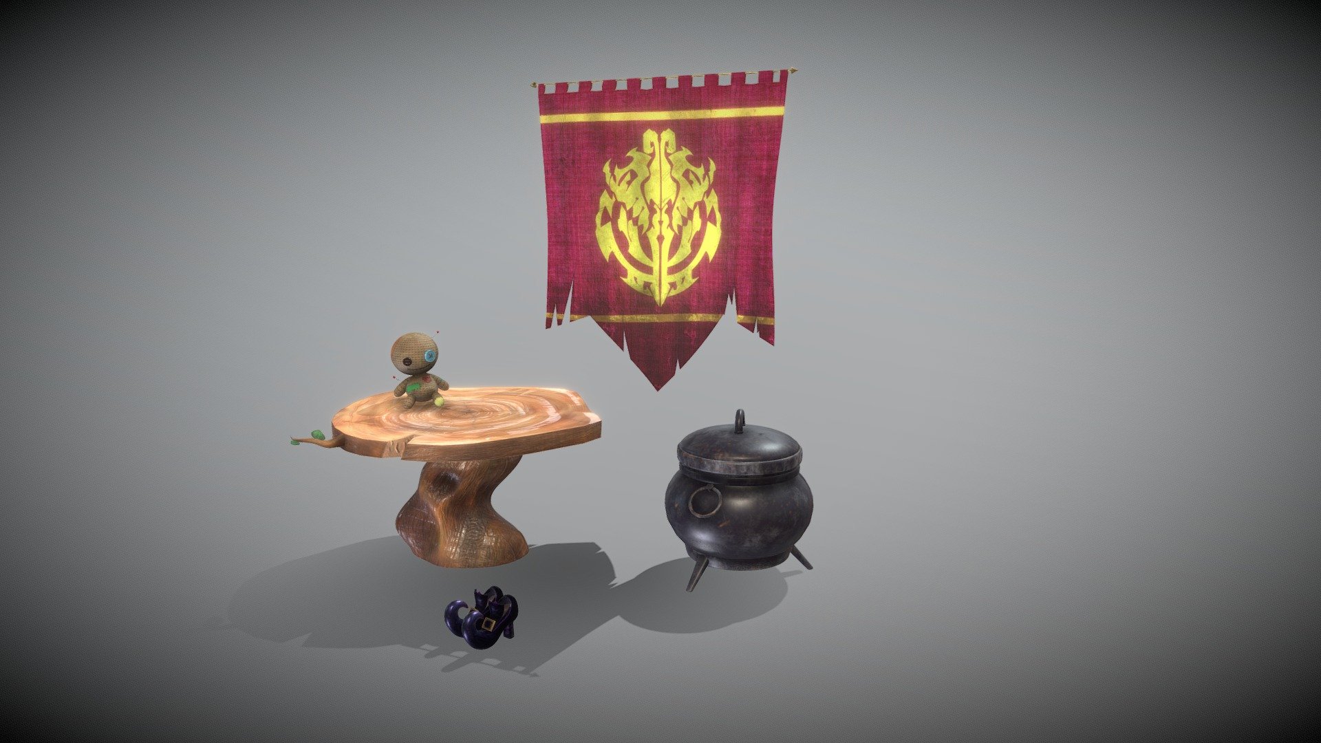 Props Escenario Medieval Mágico