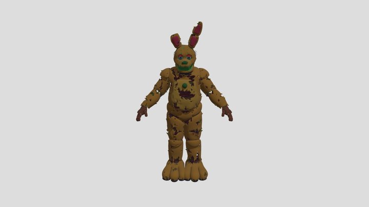 Springtrap V1 By BTB Anim & Jamephi Games 3D Model