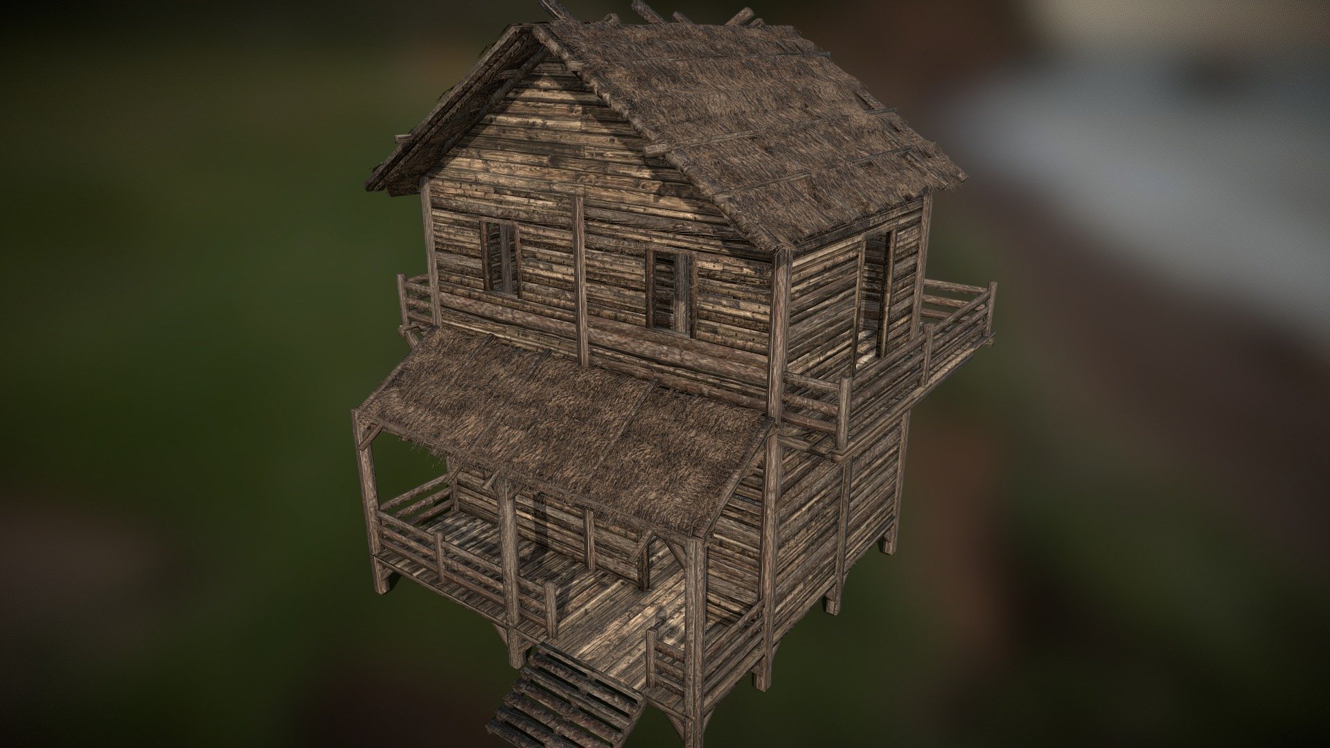 Medieval Wooden Shack 04