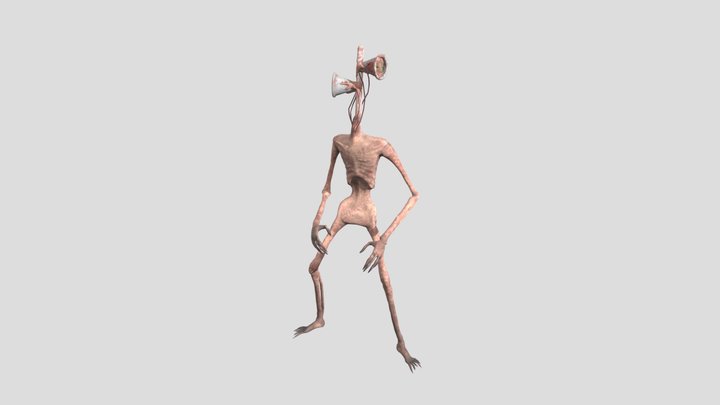 Zombie Scream 3D Model