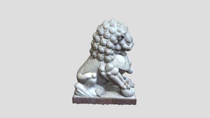 Lion Statue 3D Model