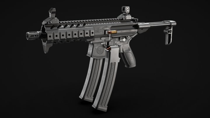 Sig Sauer MPX (Retexture) 3D Model