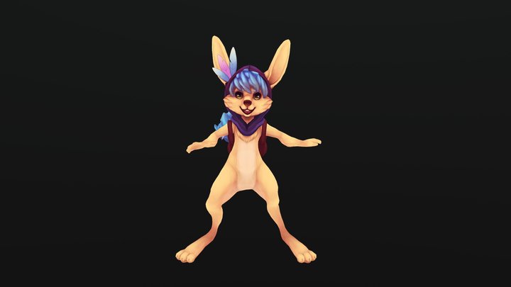 Easter Bunny 3D Model