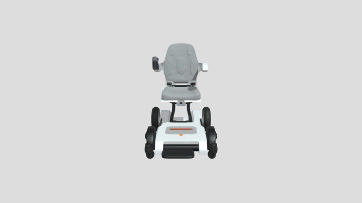 X40_Wheelchair 3D Model