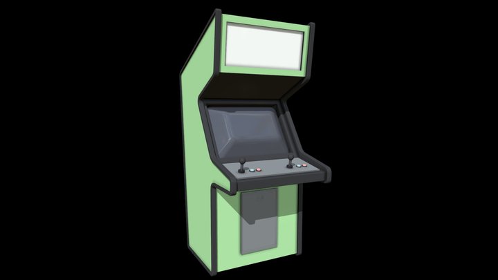 Arcade Game LowPoly 3D Model