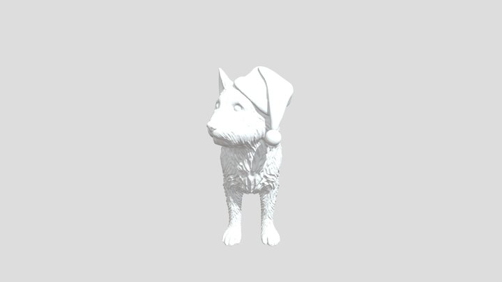 Festive Pup 3D Model