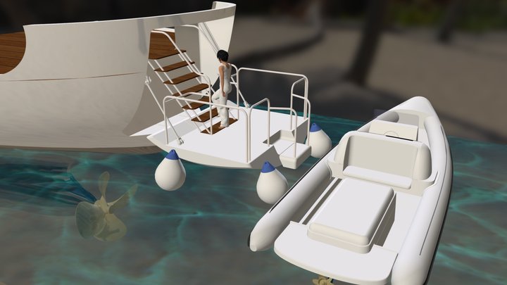 Capella Stern Platform 3D Model