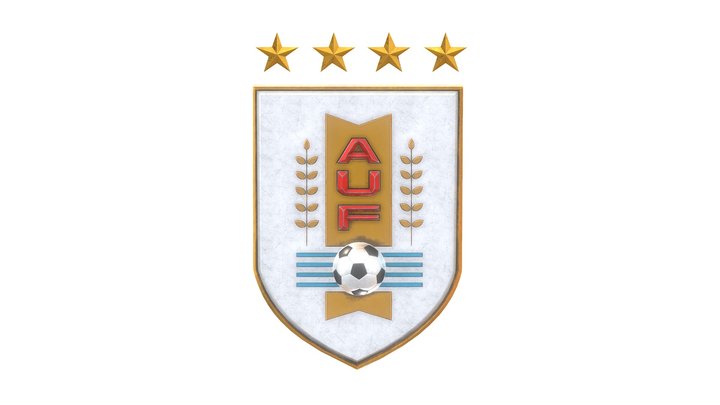 Uruguay national team – 3D badge 3D Model