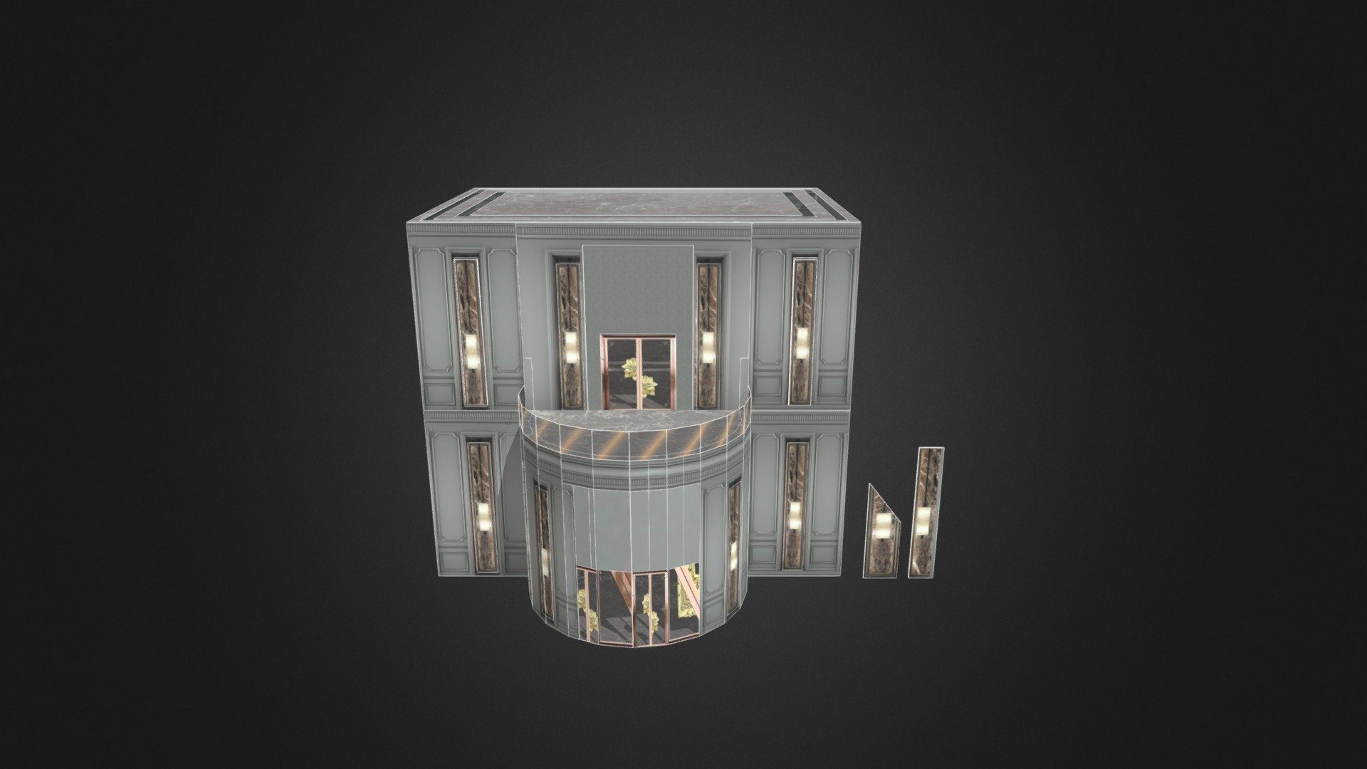 BALLROOM WITH EXTRA PANELS - Download Free 3D model by shirlanne ...