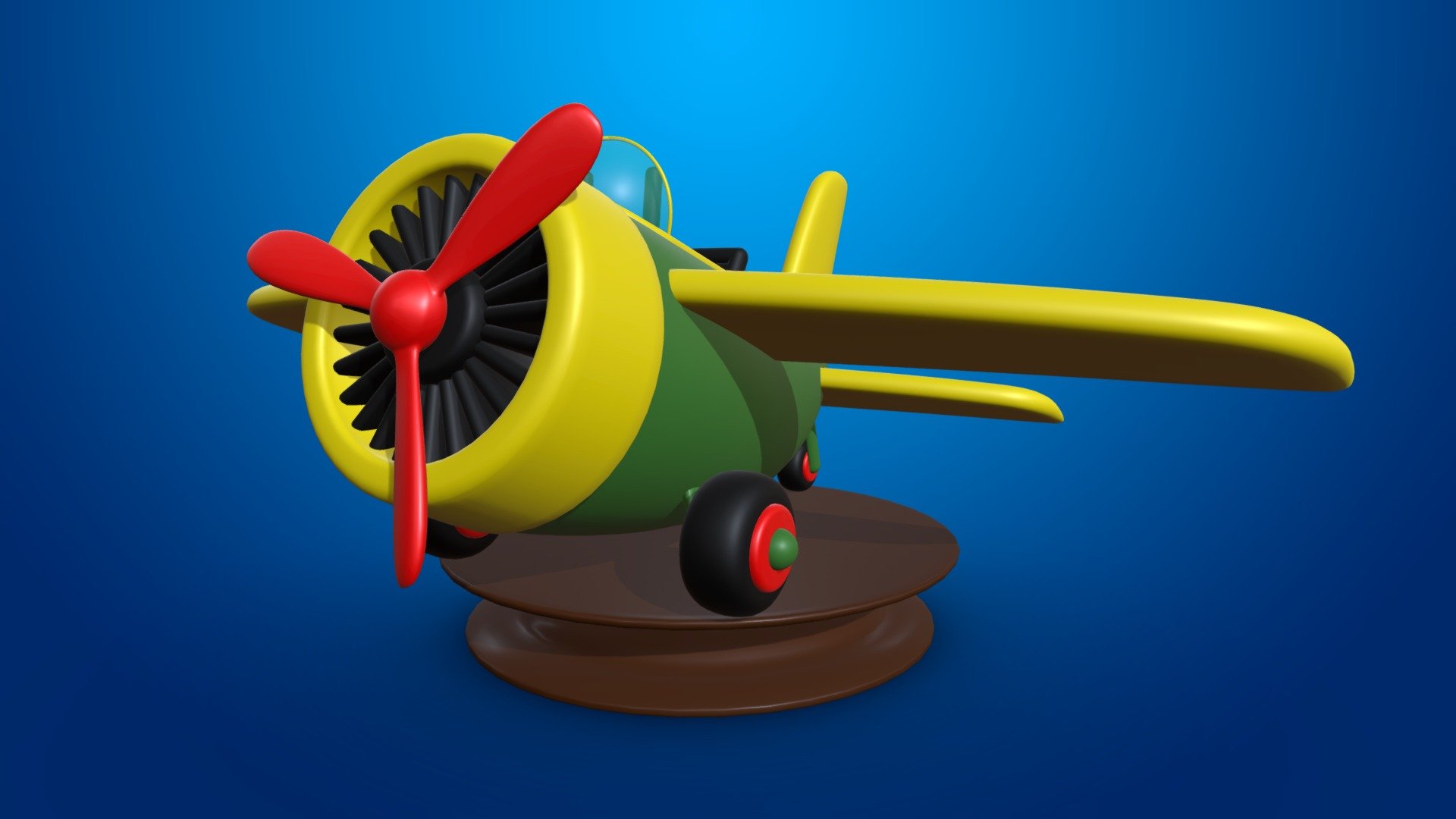 Toy airplane Download Free 3D model by NoWeekOff (nowikow21m