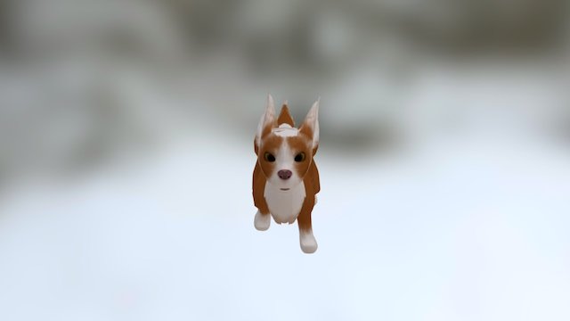 Foxferret Running 3D Model