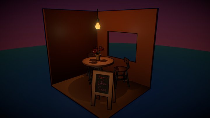 Mom's coffee shop 3D Model