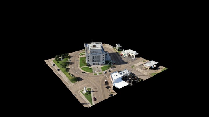 Texarkana Downtown Post Office 3D Model