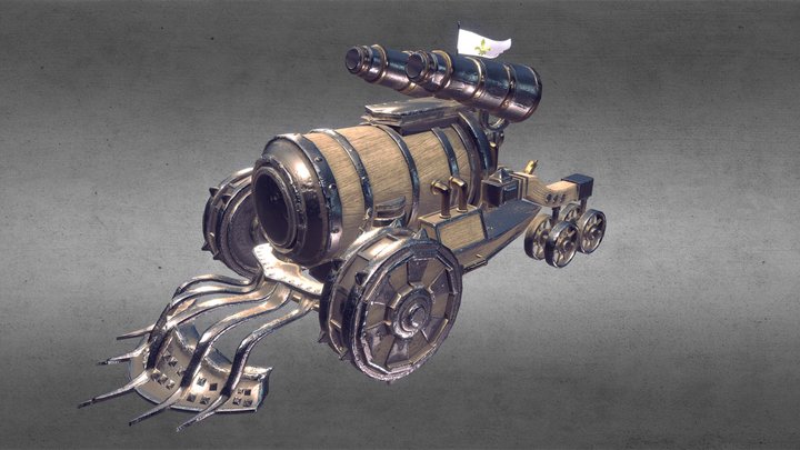 Machine steampunk 3D Model