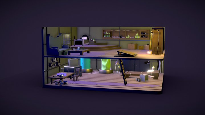 A wizard's room 3D Model